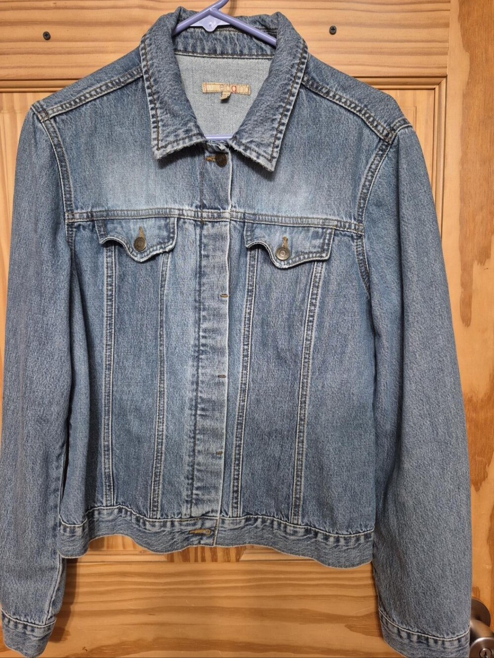 InWear Denim Jacket Women's 10 Blue 100% Cotton Made in Turkey